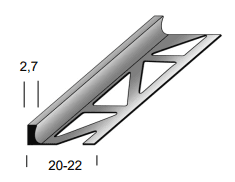 Auer Fliesenprofil / Trennschiene Nr. 32 Aluminium, 2,5mm, 250 cm kaufen bei ProMa Farben