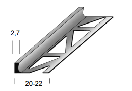 Auer Fliesenprofil / Trennschiene Nr. 32 Aluminium, 4,5mm, 250 cm kaufen bei ProMa Farben