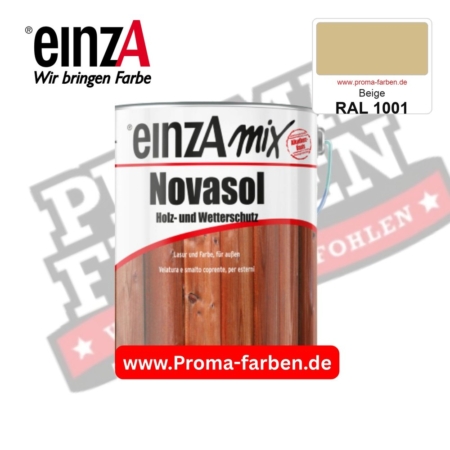 einzA Novasol Deckend Lasur für außen RAL 1001 Beige kaufen bei ProMa Farben