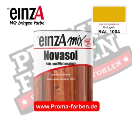einzA Novasol Deckend Lasur für außen RAL 1004 Goldgelb kaufen bei ProMa Farben