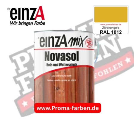 einzA Novasol Deckend Lasur für außen RAL 1012 Zitronengelb kaufen bei ProMa Farben