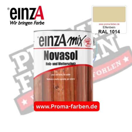 einzA Novasol Deckend Lasur für außen RAL 1014 Elfenbein kaufen bei ProMa Farben