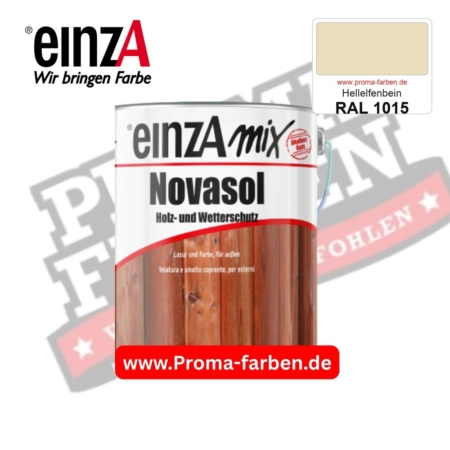 einzA Novasol Deckend Lasur für außen RAL 1015 Hellelfenbein kaufen bei ProMa Farben