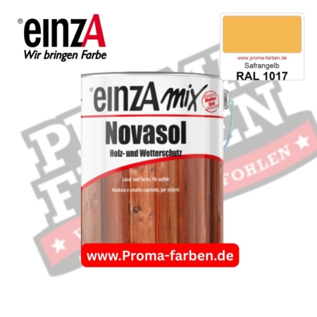 einzA Novasol Deckend Lasur für außen RAL 1017 Safrangelb kaufen bei ProMa Farben