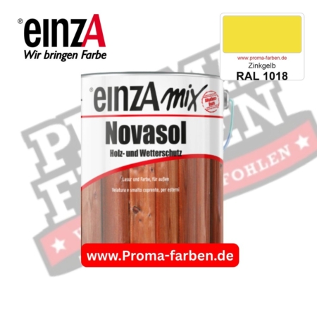 einzA Novasol Deckend Lasur für außen RAL 1018 Zinkgelb kaufen bei ProMa Farben