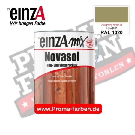 einzA Novasol Deckend Lasur für außen RAL 1020 Olivgelb kaufen bei ProMa Farben