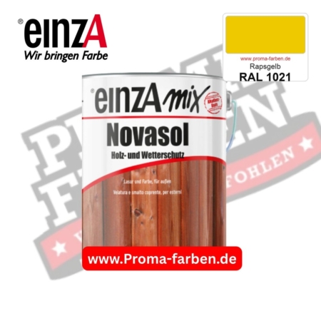 einzA Novasol Deckend Lasur für außen RAL 1021 Rapsgelb kaufen bei ProMa Farben