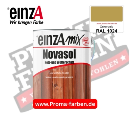 einzA Novasol Deckend Lasur für außen RAL 1024 Ockergelb kaufen bei ProMa Farben