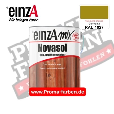 einzA Novasol Deckend Lasur für außen RAL 1027 Currygelb kaufen bei ProMa Farben