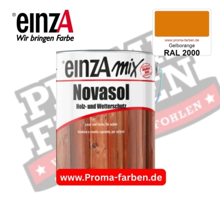 einzA Novasol Deckend Lasur für außen RAL 2000 Gelborange kaufen bei ProMa Farben