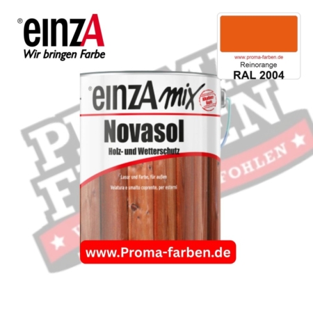 einzA Novasol Deckend Lasur für außen RAL 2004 Reinorange kaufen bei ProMa Farben