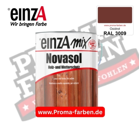 einzA Novasol Deckend Lasur für außen RAL 3009 Oxidrot kaufen bei ProMa Farben
