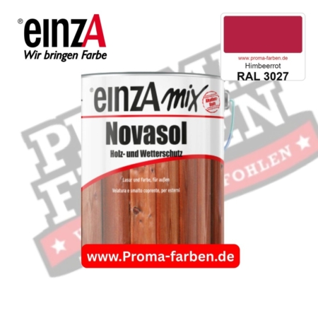 einzA Novasol Deckend Lasur für außen RAL 3027 Himbeerrot kaufen bei ProMa Farben