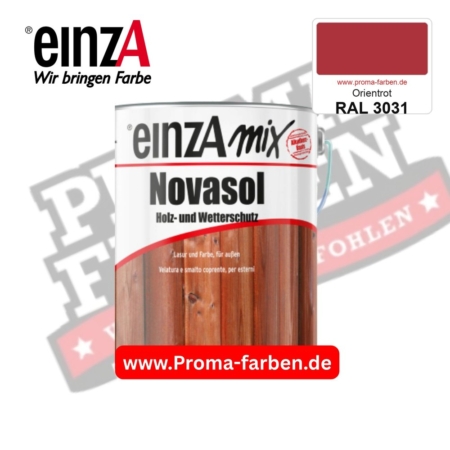 einzA Novasol Deckend Lasur für außen RAL 3031 Orientrot kaufen bei ProMa Farben