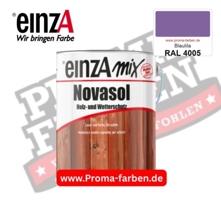 einzA Novasol Deckend Lasur für außen RAL 4005 Blaulila kaufen bei ProMa Farben