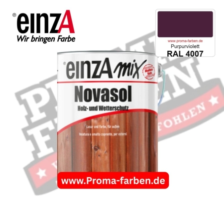 einzA Novasol Deckend Lasur für außen RAL 4007 Purpurviolett kaufen bei ProMa Farben