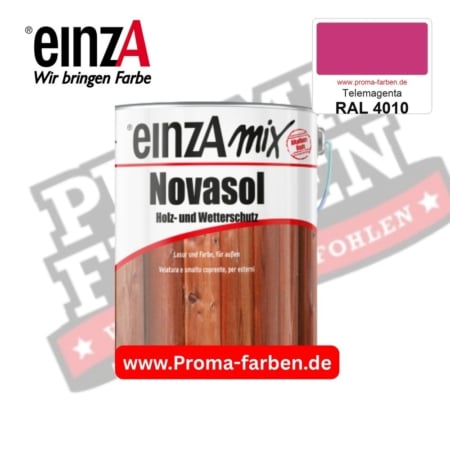 einzA Novasol Deckend Lasur für außen RAL 4010 Telemagenta kaufen bei ProMa Farben