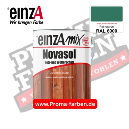 einzA Novasol Deckend Lasur für außen RAL 6000 Patinagrün kaufen bei ProMa Farben