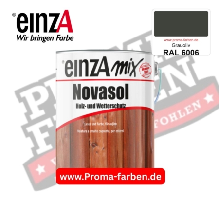 einzA Novasol Deckend Lasur für außen RAL 6006 Grauoliv kaufen bei ProMa Farben
