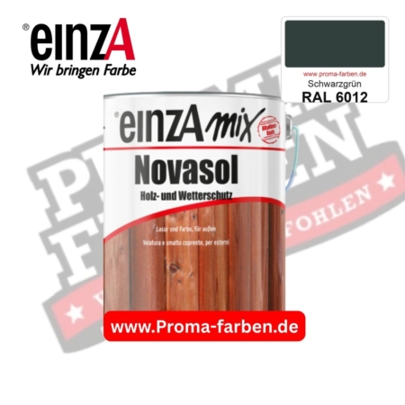 einzA Novasol Deckend Lasur für außen RAL 6012 Schwarzgrün kaufen bei ProMa Farben