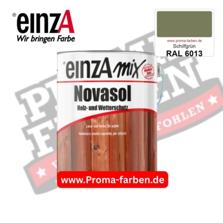 einzA Novasol Deckend Lasur für außen RAL 6013 Schilfgrün kaufen bei ProMa Farben