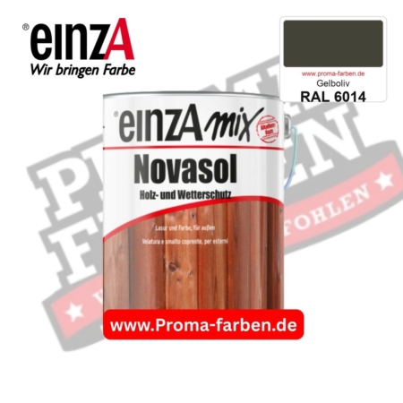 einzA Novasol Deckend Lasur für außen RAL 6014 Gelboliv kaufen bei ProMa Farben