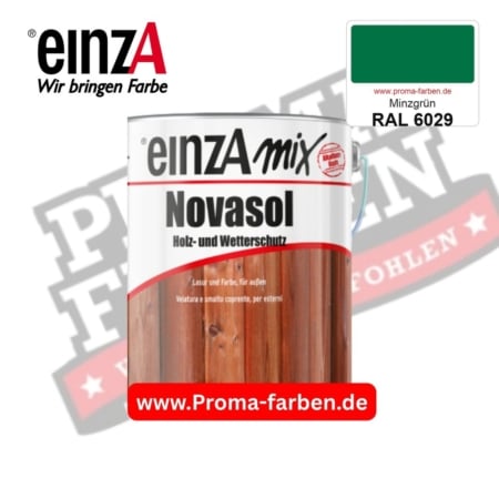 einzA Novasol Deckend Lasur für außen RAL 6029 Minzgrün kaufen bei ProMa Farben