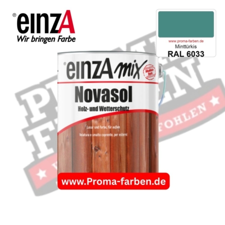 einzA Novasol Deckend Lasur für außen RAL 6033 Minttürkis kaufen bei ProMa Farben