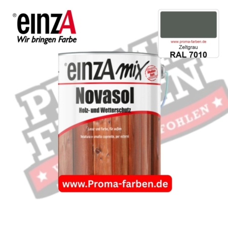 einzA Novasol Deckend Lasur für außen RAL 7010 Zeltgrau kaufen bei ProMa Farben