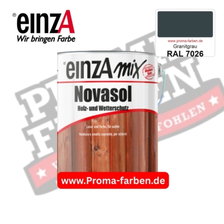 einzA Novasol Deckend Lasur für außen RAL 7026 Granitgrau kaufen bei ProMa Farben