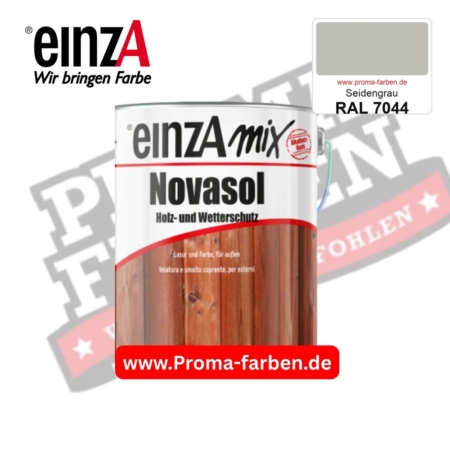 einzA Novasol Deckend Lasur für außen RAL 7044 Seidengrau kaufen bei ProMa Farben