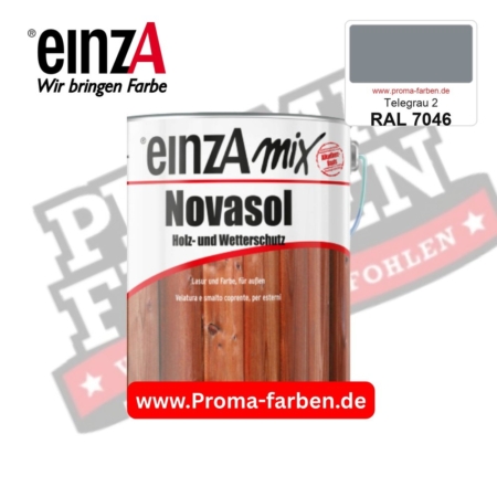 einzA Novasol Deckend Lasur für außen RAL 7046 Telegrau 2 kaufen bei ProMa Farben