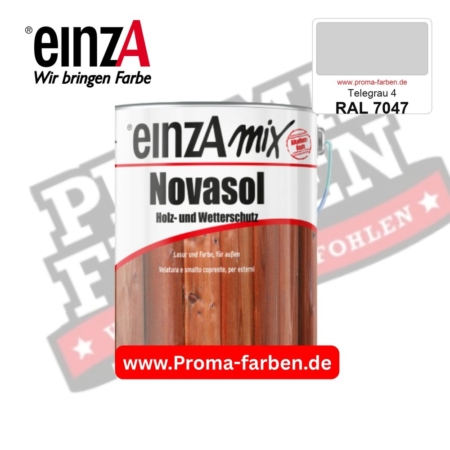 einzA Novasol Deckend Lasur für außen RAL 7047 Telegrau 4 kaufen bei ProMa Farben