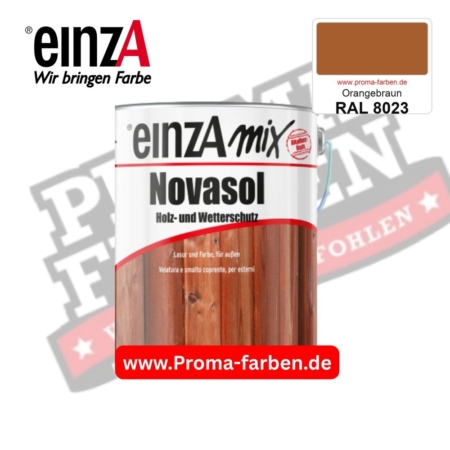 einzA Novasol Deckend Lasur für außen RAL 8023 Orangebraun kaufen bei ProMa Farben