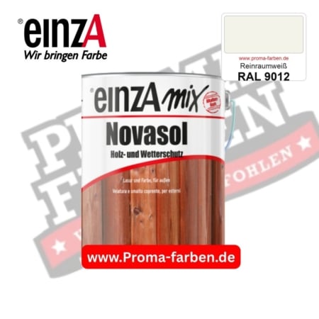 einzA Novasol Deckend Lasur für außen RAL 9012 Reinraumweiß kaufen bei ProMa Farben