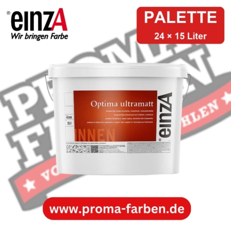 einzA Optima Ultramatt weiß – Palette 24 × 15 Liter kaufen bei ProMa Farben