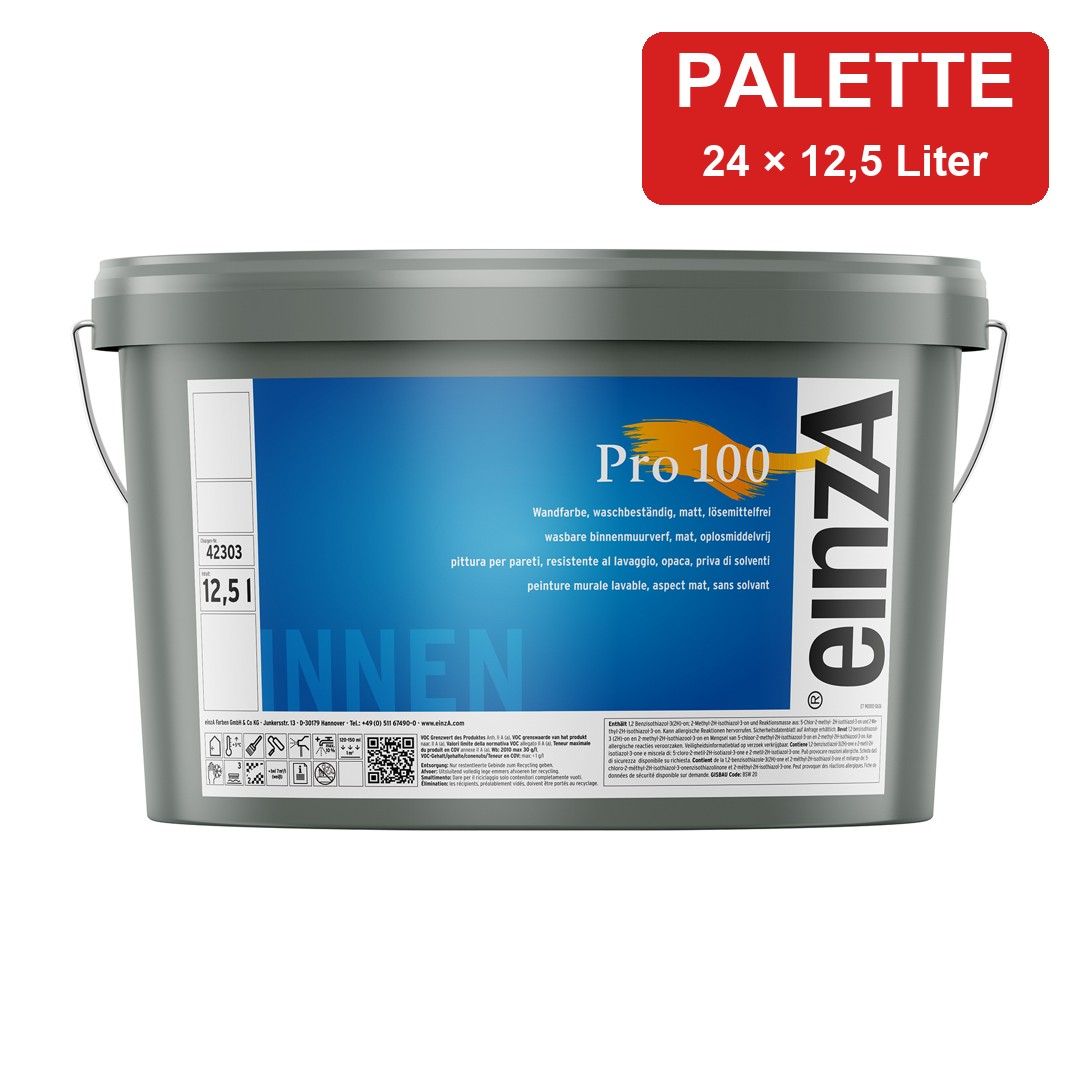 einzA Pro 100 weiß – Palette 24 × 12,5 Liter kaufen bei ProMa Farben