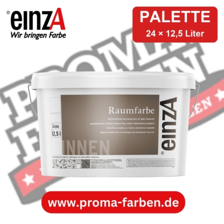 einzA Raumfarbe weiß – Palette 24 × 12,5 Liter kaufen bei ProMa Farben