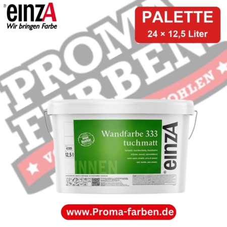 einzA Wandfarbe 333 tuchmatt weiß – Palette 24 × 12,5 Liter kaufen bei ProMa Farben