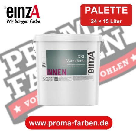 einzA XL Wandfarbe weiß – Palette 24 × 15 Liter kaufen bei ProMa Farben
