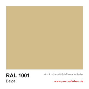 einzA mineralit Sol Fassadenfarbe RAL 1001 Beige