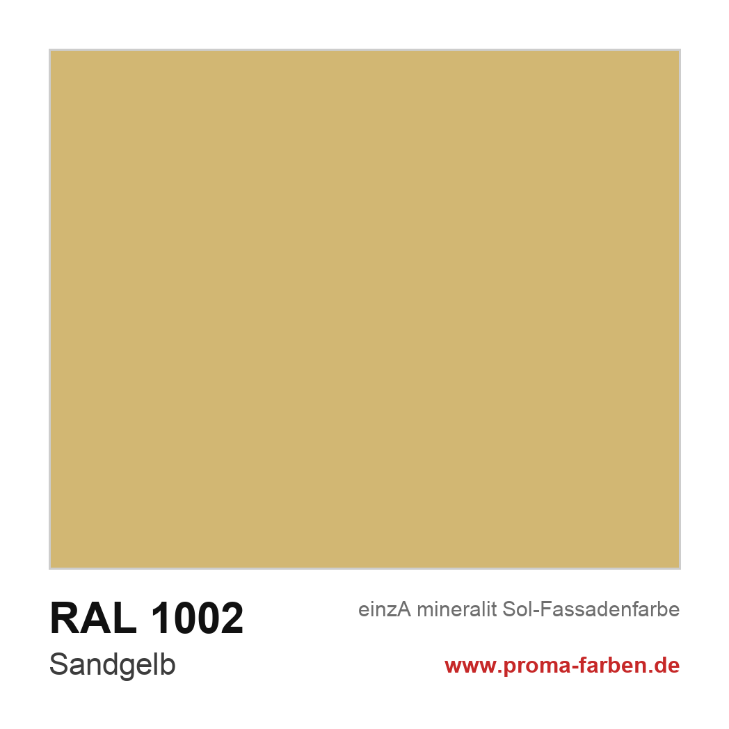 RAL 1002 Sandgelb Farbton
