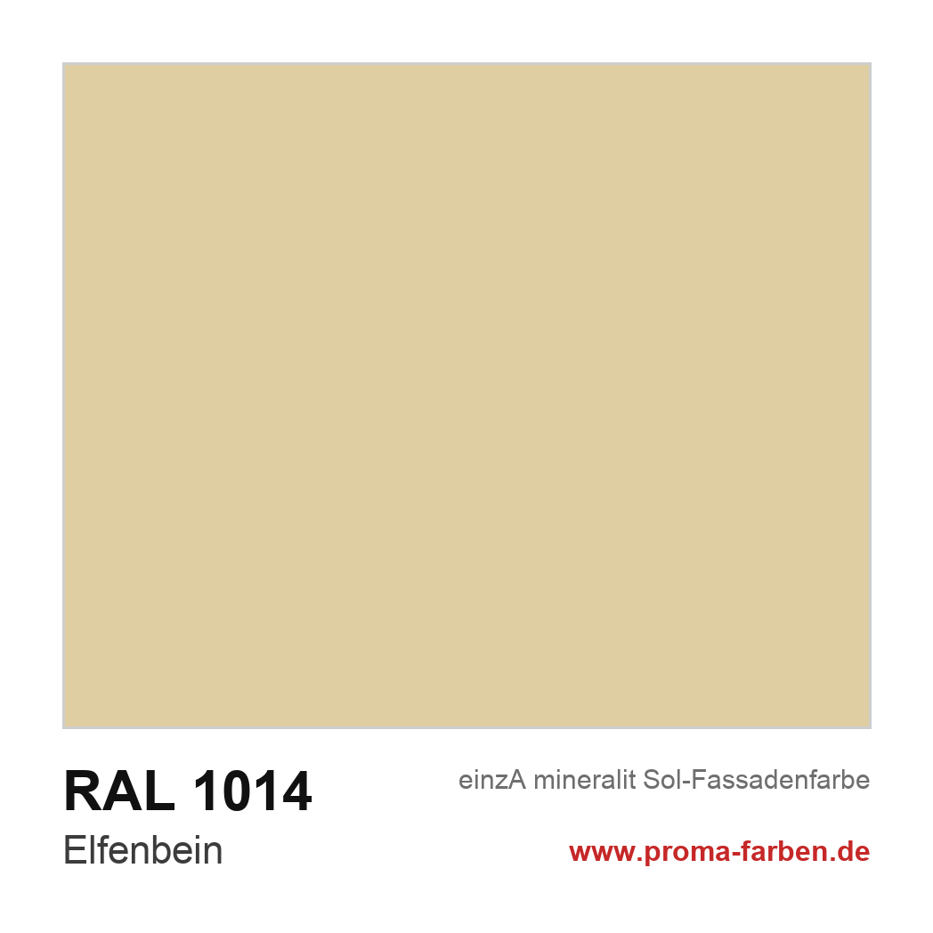 RAL 1014 Elfenbein Farbton