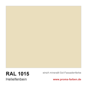 einzA mineralit Sol Fassadenfarbe RAL 1015 Hellelfenbein