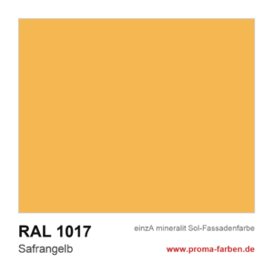 einzA mineralit Sol Fassadenfarbe RAL 1017 Safrangelb