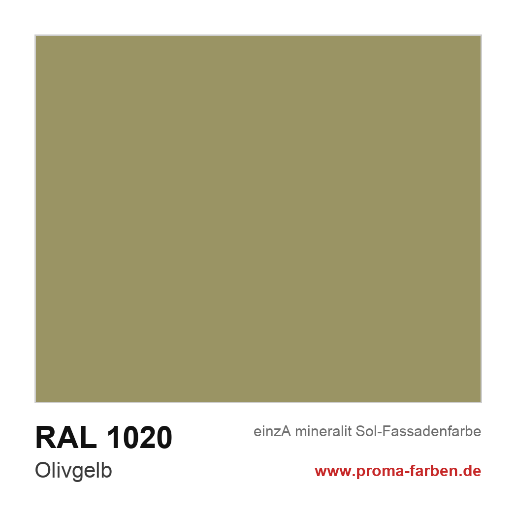 RAL 1020 Olivgelb Farbton