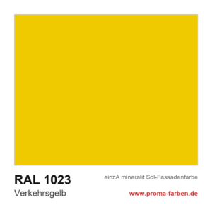 einzA mineralit Sol Fassadenfarbe RAL 1023 Verkehrsgelb