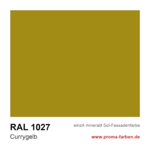 einzA mineralit Sol Fassadenfarbe RAL 1027 Currygelb