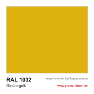 einzA mineralit Sol Fassadenfarbe RAL 1032 Ginstergelb