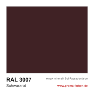 einzA mineralit Sol Fassadenfarbe RAL 3007 Schwarzrot